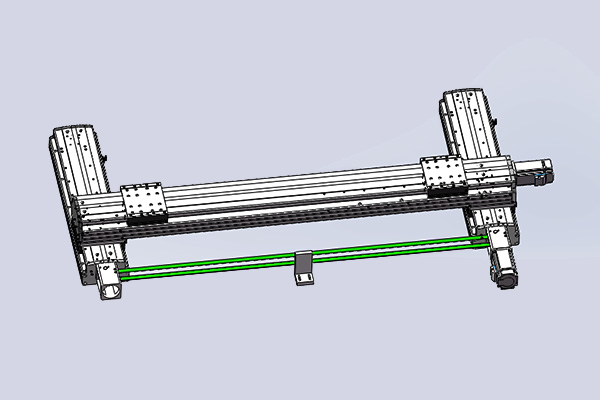 雙絲桿加轉(zhuǎn)角器同動組合方案